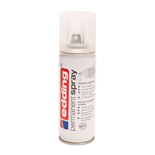 Edding 5200 transparent matte lacquer spray, 200ml 239076 - 1
