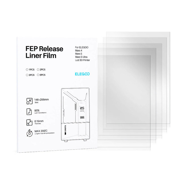 Elegoo Mars 5 Ultra FEP Film (3-pack) DAR02054 - 1