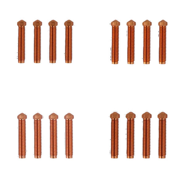 Elegoo OrangeStorm Giga nozzle 0.4mm, 0.6mm, 0.8mm, 1mm (20-pack) 50.204.0107 DAR02052 - 1