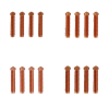 Elegoo OrangeStorm Giga nozzle 0.4mm, 0.6mm, 0.8mm, 1mm (20-pack) DAR02052 - 1