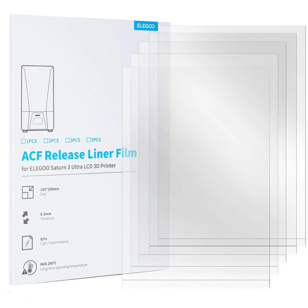 Elegoo Saturn 3 Ultra ACF Film (5-pack) DAR01552 - 1