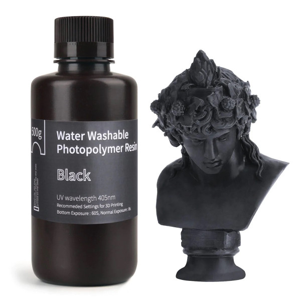 Elegoo black Water Washable resin, 0.5kg  DLQ05072 - 1