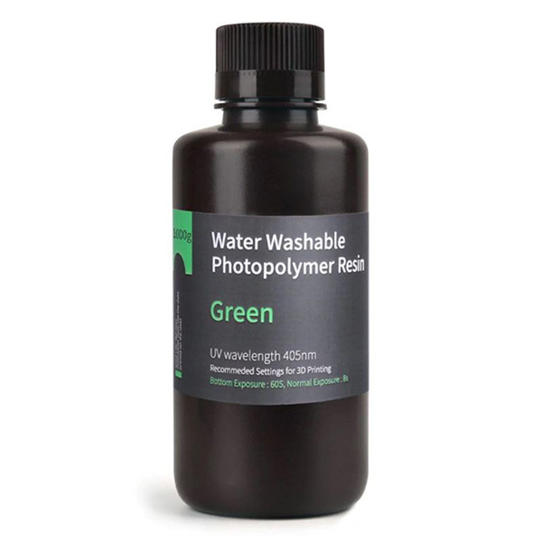 Elegoo clear green Water Washable resin, 1kg 14.0007.102 DLQ05061 - 1
