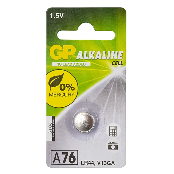 GP LR44 alkaline button cell battery (1-pack)  215042 - 1