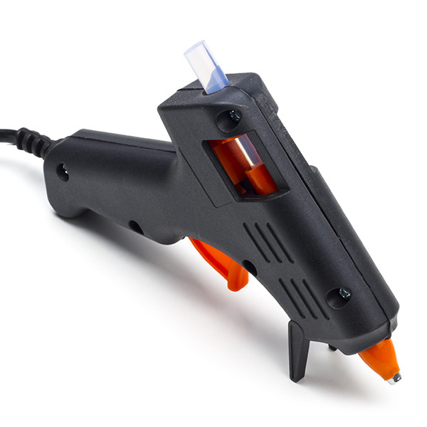 Kinzo black electric glue gun, including 2 glue sticks  400707 - 1