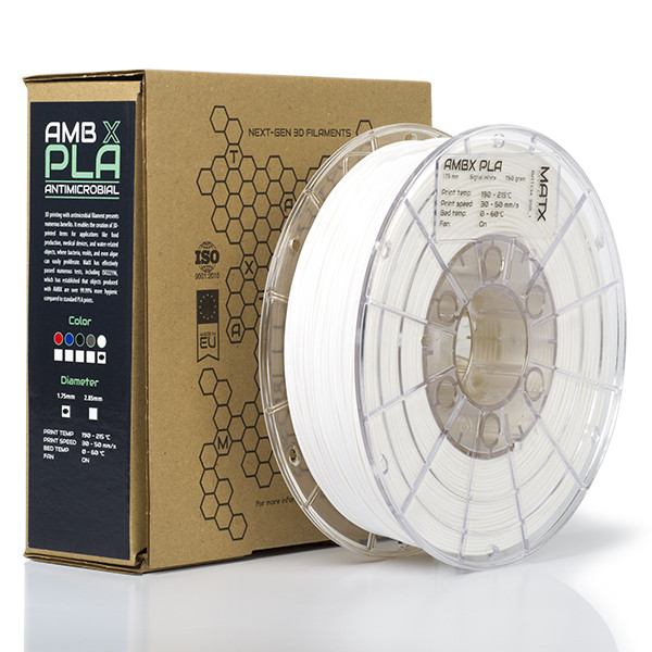 MatX signal white AMBX-PLA Antimicrobial filament 1.75mm, 0.75kg  DFP15001 - 1