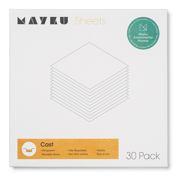 Mayku transparent cast sheets, 0.5mm (30-pack) MCA180100AA DAR00166 - 1