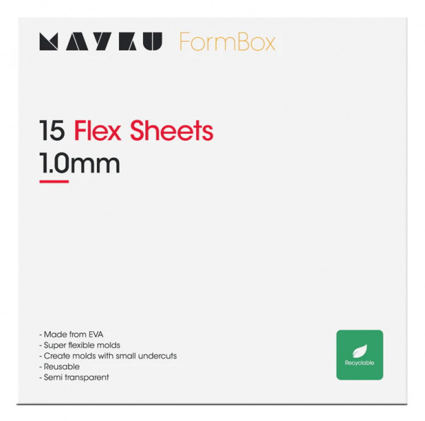 Mayku transparent flex sheets, 1mm (15-sheets) MFBFSA2100 DAR00778 - 1