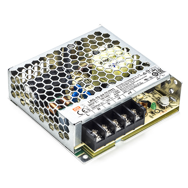 Mean Well closed chassis power supply | 24V | 76.8W, 3.2A LVE00132 - 1