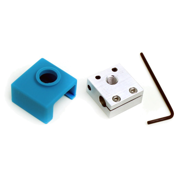 MicroSwiss Micro Swiss Heater Block with silicone sock for Creality CR-6 S M2708 DAR00914 - 1