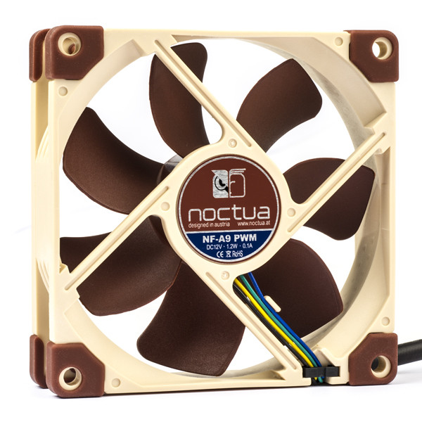 Noctua NF-A9 3-pin axial 12V PWM fan, 92mm x 92mm x 25mm 19245 DMO00071 - 1