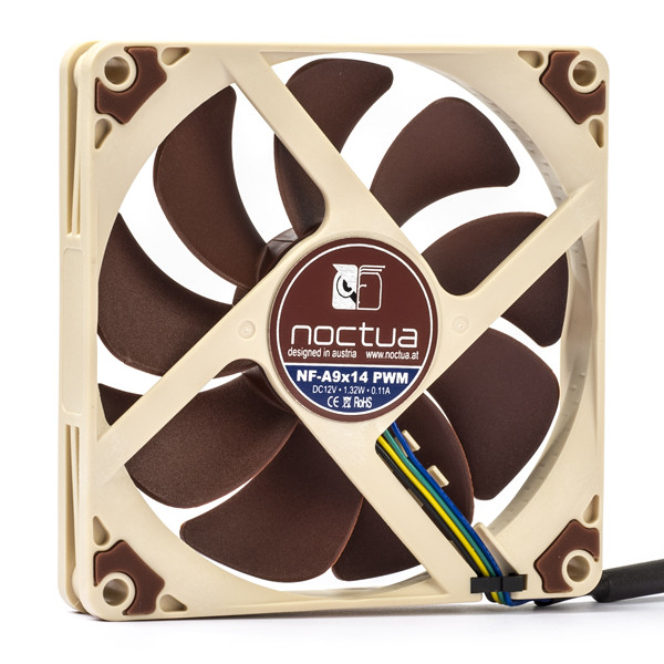 Noctua NF-A9x14 4-pin axial 12V PWM fan, 92mm x 92mm x 14mm 19163 DMO00069 - 1