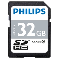 Philips SDHC memory card class 10, 32GB FM032SD45B 098113