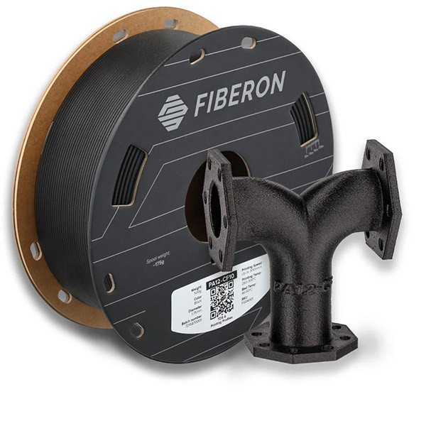 Polymaker Fiberon black PA12-CF10 filament 1.75mm, 0.5kg FG04001 DFP14553 - 1