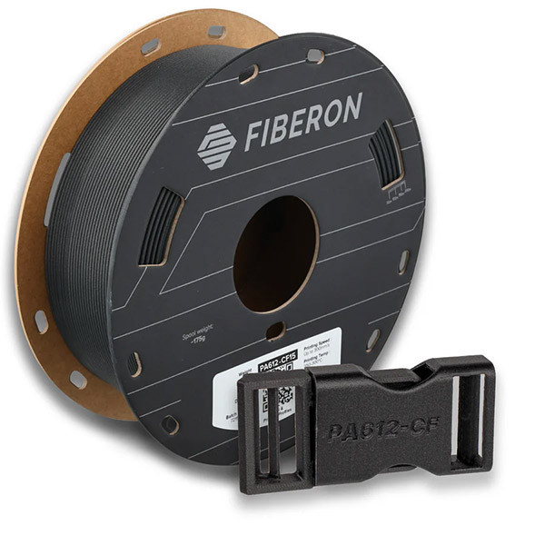 Polymaker Fiberon black PA612-CF15 filament 1.75mm, 0.5kg FG07001 DFP14554 - 1