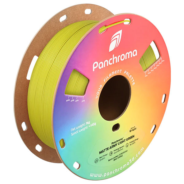 Polymaker Panchroma™ army light green Matte PLA filament 1.75mm, 1kg CA04011 DFP14484 - 1