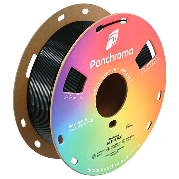 Polymaker Panchroma™ black Silk PLA filament 1.75mm, 1kg DFP14441 - 1