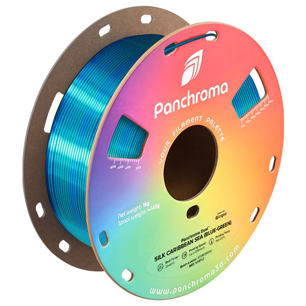 Polymaker Panchroma™ blue-green Caribbean Sea Dual Silk PLA filament 1.75mm, 1kg DFP14465 - 1
