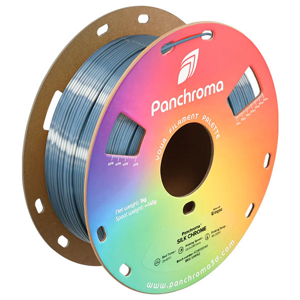 Polymaker Panchroma™ chrome Silk PLA filament 1.75mm, 1kg CA03005 DFP14445 - 1