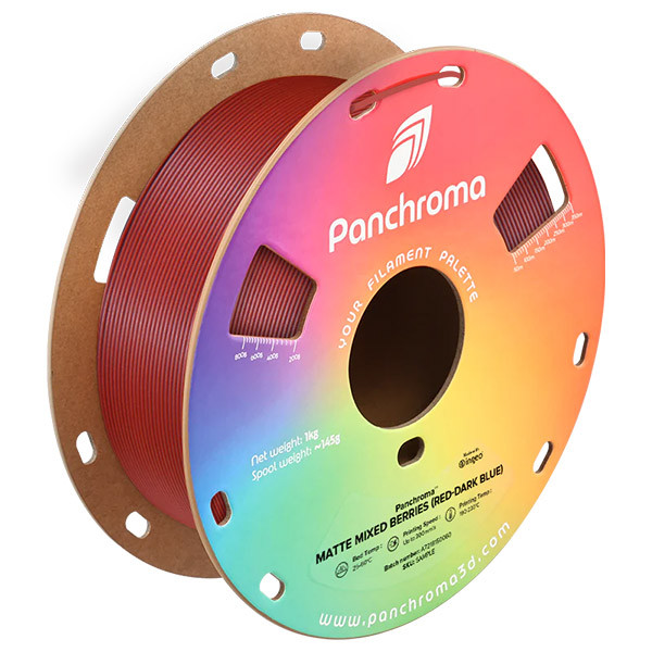 Polymaker Panchroma™ mixed berries (red-dark blue) Dual Matte PLA filament 1.75mm, 1kg DFP14521 - 1