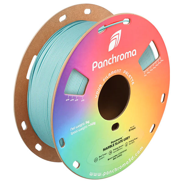 Polymaker Panchroma™ slate grey Marble PLA filament 1.75mm, 1kg CA04004 DFP14477 - 1