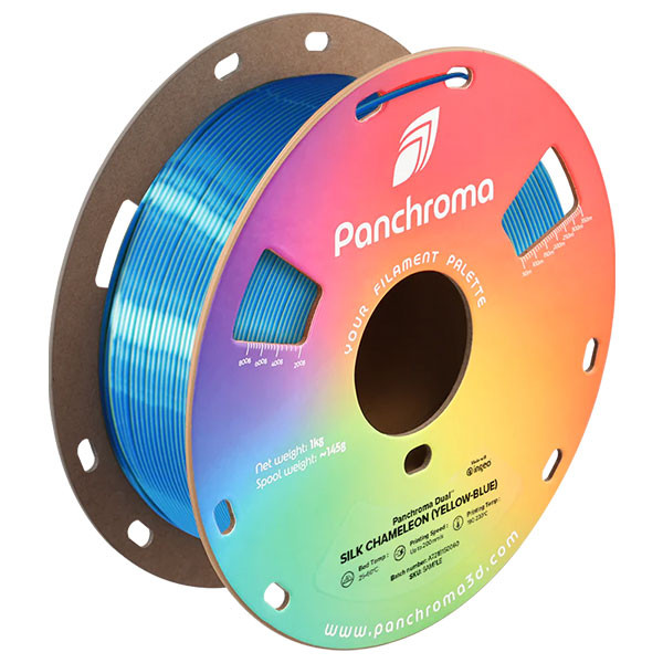 Polymaker Panchroma™ yellow-blue chameleon Dual Silk PLA filament 1.75mm, 1kg DFP14466 - 1