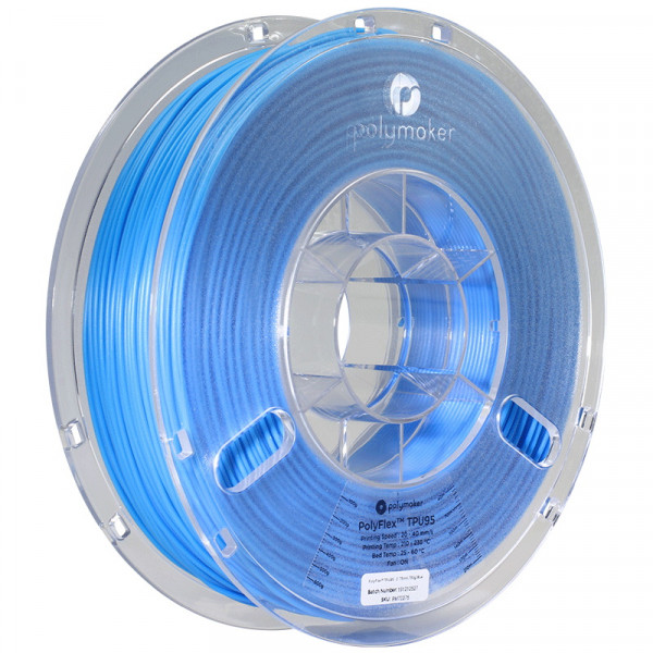 Polymaker PolyFlex blue TPU95 filament 1.75mm, 0.75kg 70275 PD01005 PM70275 DFP14176 - 1