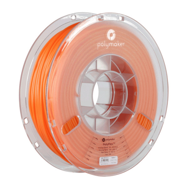 Polymaker PolyFlex orange TPU95 filament 1.75mm, 0.75kg 70108 PD01006 PM70108 DFP14024 - 1