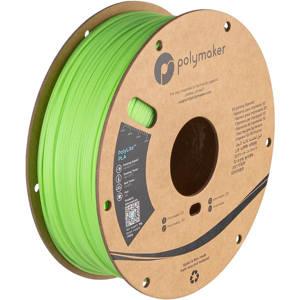 Polymaker PolyLite Luminous green PLA filament 1.75mm, 1kg PA02091 DFP14399 - 2