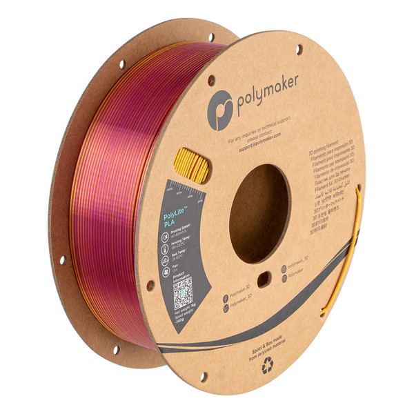 Polymaker PolyLite banquest gold-magenta Dual Silk PLA filament 1.75mm, 1kg PA03023 DFP14333 - 1