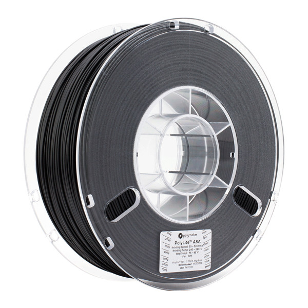 Polymaker PolyLite black ASA filament 1.75mm, 1kg 70195 PF01001 PM70195 DFP14054 - 1