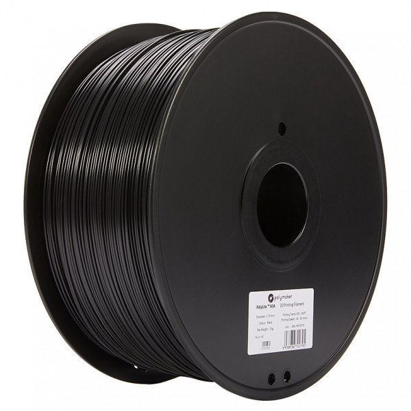 Sample 20 meters - LW ​​Asa Black Filament 1.75 mm Colorfabb