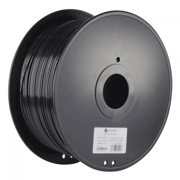 Polymaker PolyLite black PLA filament 1.75mm, 3kg 70595 PA02037 PM70595 DFP14076 - 1