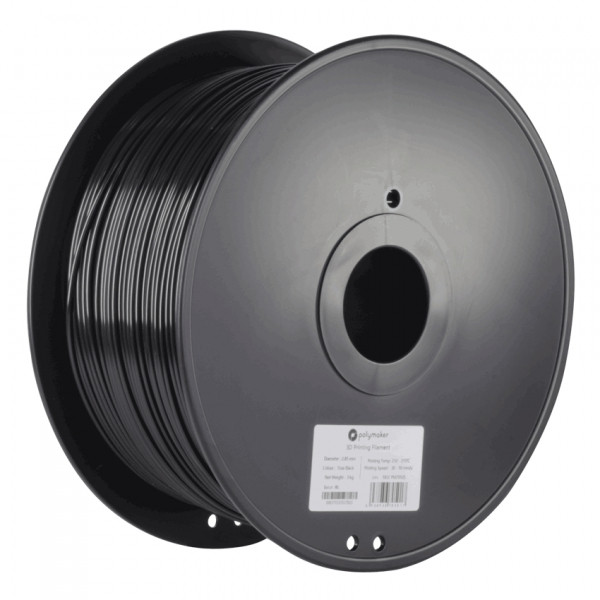 Polymaker PolyLite black PLA filament 2.85mm, 3kg DFP14077 - 1