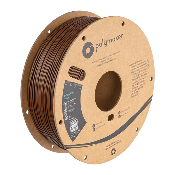 Polymaker PolyLite brown PLA filament 1.75mm, 1kg PA02052 DFP14307 - 1