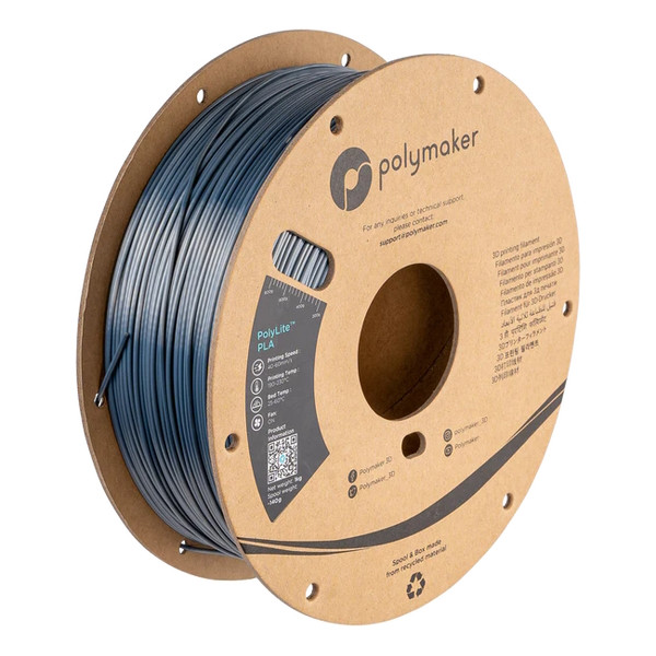 Polymaker PolyLite chrome Silk PLA filament 1.75mm, 1kg PA03009 DFP14336 - 1