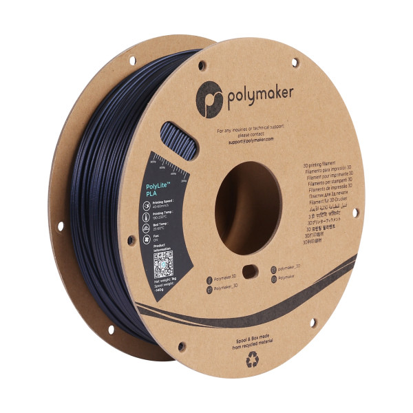 Polymaker PolyLite dark blue PLA Sparkle filament 1.75mm, 1kg PA02028 DFP14320 - 1