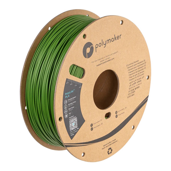 Polymaker PolyLite jungle green PLA filament 1.75mm, 1kg PA02059 DFP14302 - 1