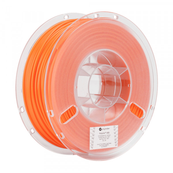 Polymaker PolyLite orange ABS filament 1.75mm, 1kg DFP14042 - 1