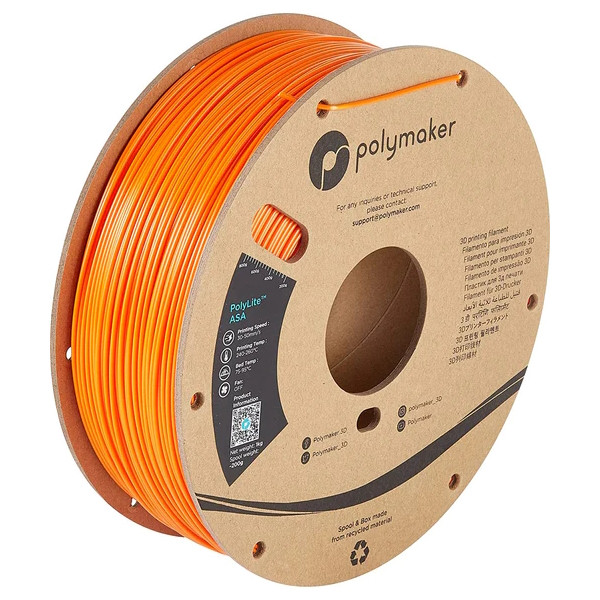 Polymaker PolyLite orange ASA filament 1.75mm, 1kg PF01007 DFP14276 - 1