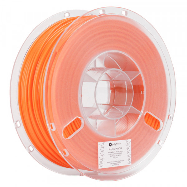 Polymaker PolyLite orange PETG filament 1.75mm, 1kg DFP14202 - 1
