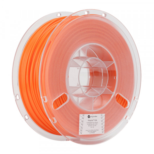 Polymaker PolyLite orange PLA filament 2.85mm, 1kg DFP14071 - 1