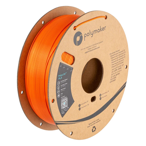 Polymaker PolyLite orange Silk PLA filament 1.75mm, 1kg PA03015 DFP14325 - 1