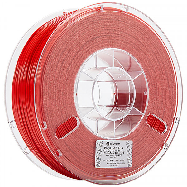 Polymaker PolyLite red ASA filament 1.75mm, 1kg 70860 PF01004 PM70860 DFP14189 - 1