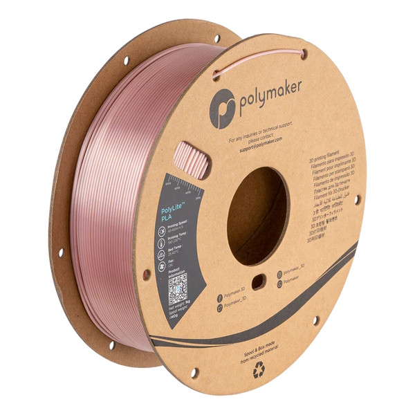 Polymaker PolyLite rose gold Silk PLA filament 1.75mm, 1kg PA03020 DFP14331 - 1