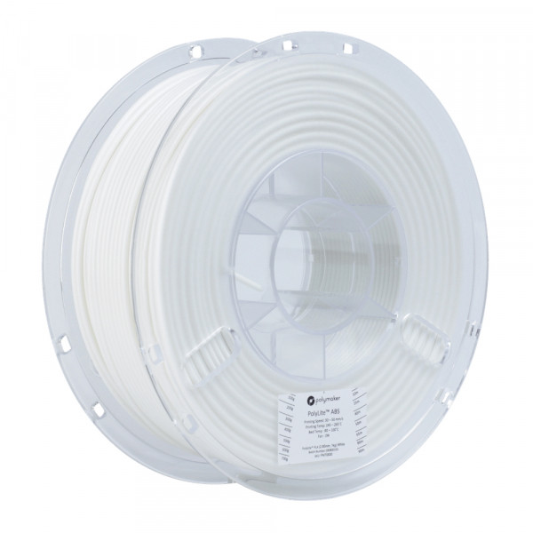 Polymaker PolyLite white ABS filament 1.75mm, 1kg 70629 PE01002 PM70629 DFP14052 - 1