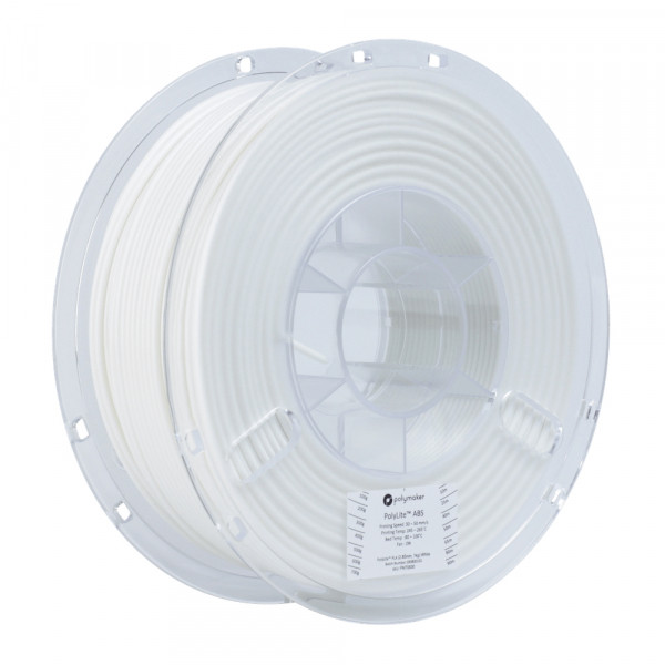 Polymaker PolyLite white ABS filament 2.85mm, 1kg DFP14053 - 1