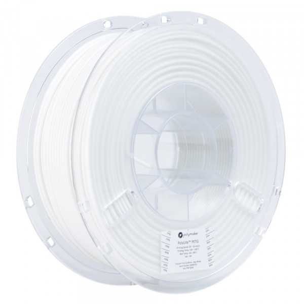 Polymaker PolyLite white PETG filament 2.85mm, 1kg DFP14213 - 1