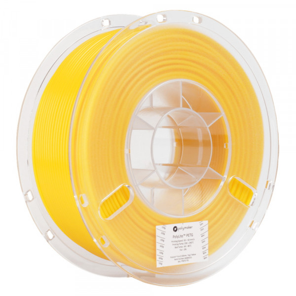 Polymaker PolyLite yellow PETG filament 1.75mm, 1kg DFP14214 - 1