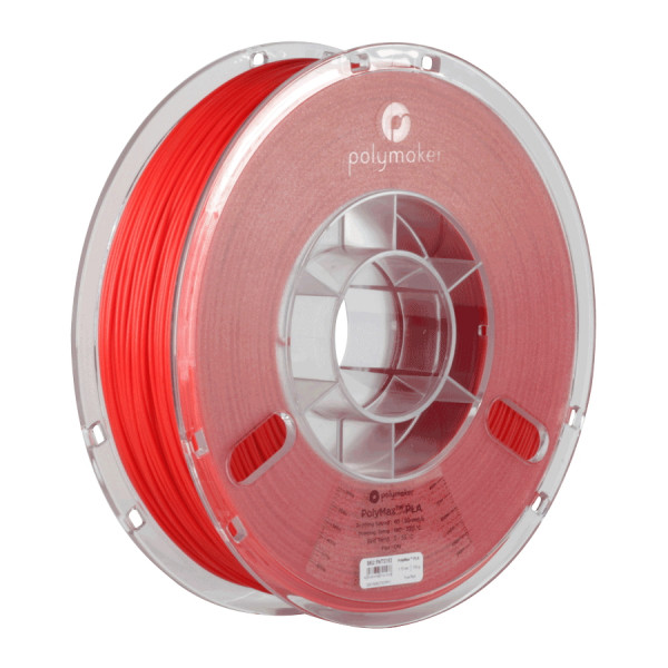 Polymaker PolyMax red PLA filament 1.75mm, 0.75kg DFP14108 - 1